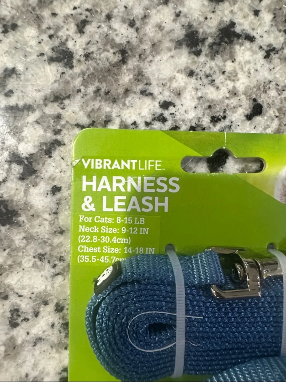Vibrant Blue Cat Harness & Leash Set - 8-15 lbs